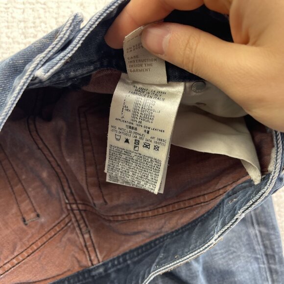 Y2K Diesel Blue Matic 0885C Distressed Ripped  Denim Jeans Women's Size 28X31* - Picture 11 of 11